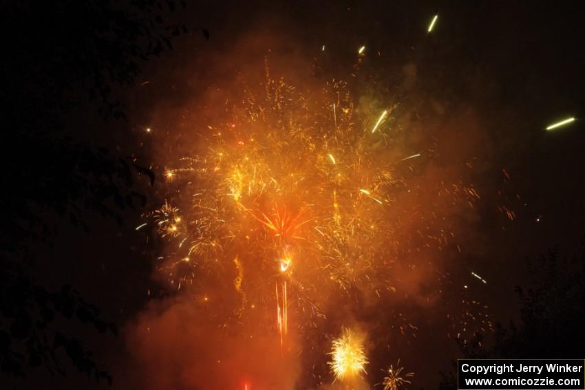 Fireworks from the infield of Brainerd International Raceway