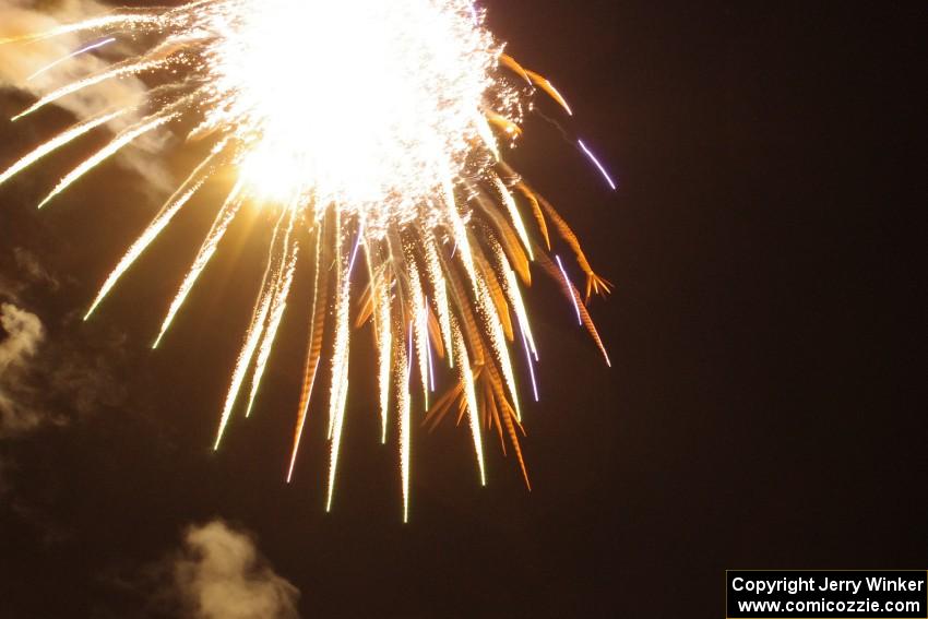 Fireworks from the infield of Brainerd International Raceway