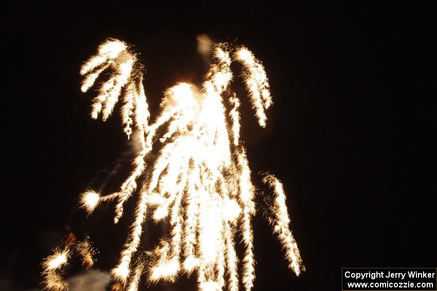 Fireworks from the infield of Brainerd International Raceway