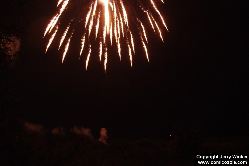 Fireworks from the infield of Brainerd International Raceway