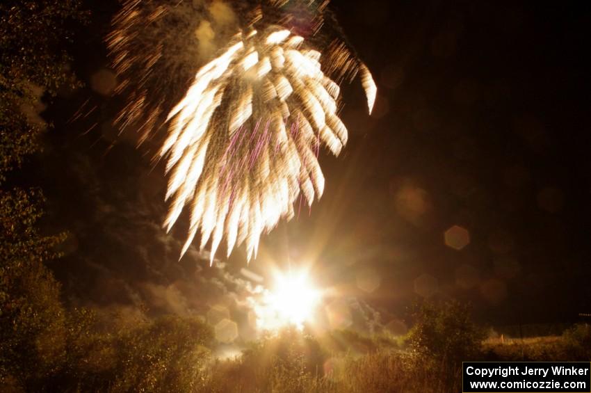 Fireworks from the infield of Brainerd International Raceway