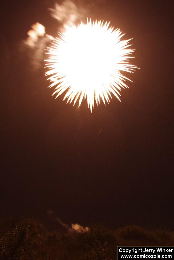 Fireworks from the infield of Brainerd International Raceway