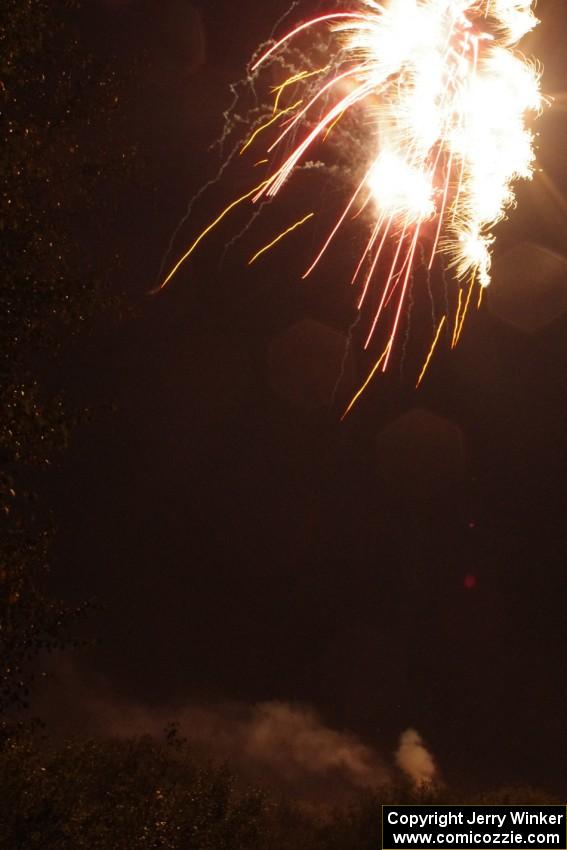 Fireworks from the infield of Brainerd International Raceway