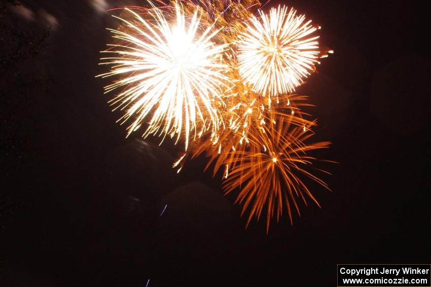 Fireworks from the infield of Brainerd International Raceway