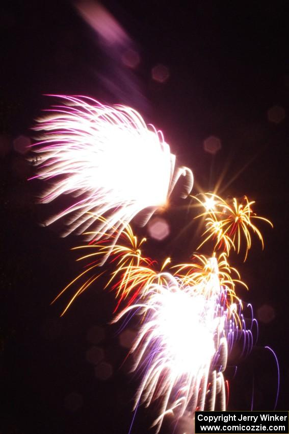 Fireworks from the infield of Brainerd International Raceway