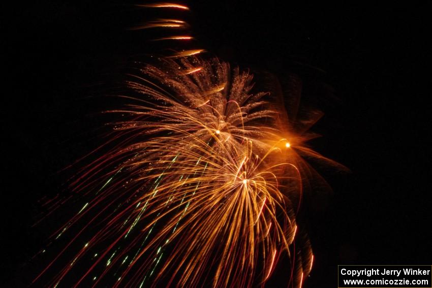 Fireworks from the infield of Brainerd International Raceway