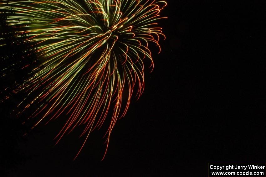 Fireworks from the infield of Brainerd International Raceway