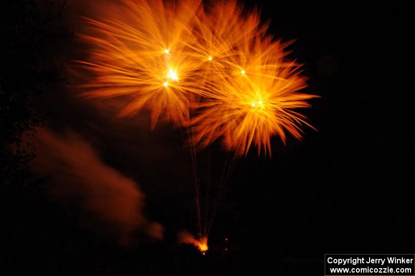 Fireworks from the infield of Brainerd International Raceway