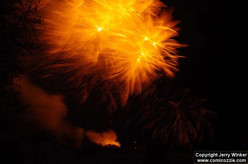 Fireworks from the infield of Brainerd International Raceway