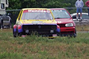 Jimmy Griggs's GTL VW Rabbit and Brent Carlson's ITJ VW Golf