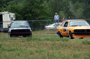 Tom Daly's ITC VW Scirocco and Patrick Daly's ITB VW GTI