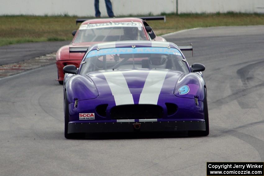 Ken Olson's SPO Panoz Esperante and Doug Sherwood's GT-3 Mazda RX-7