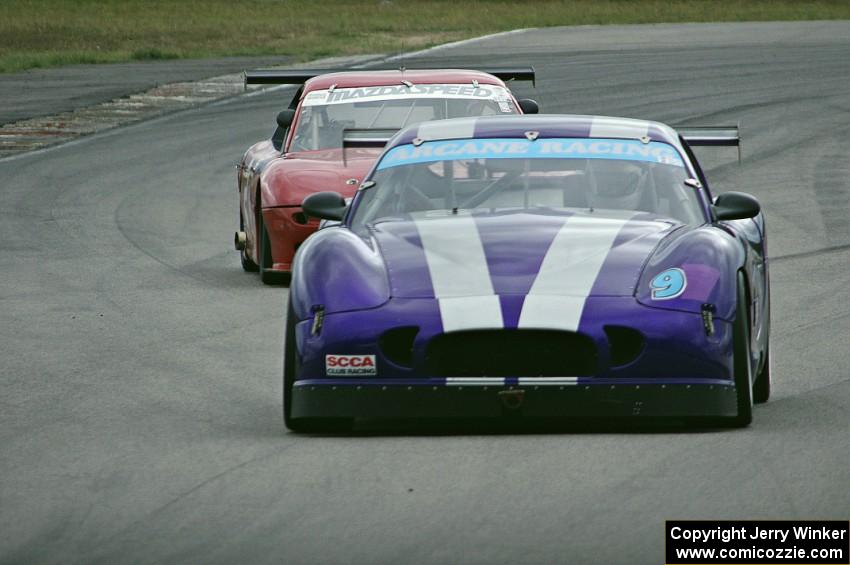 Ken Olson's SPO Panoz Esperante and Doug Sherwood's GT-3 Mazda RX-7