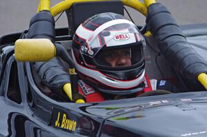 John Brown, Jr. in his Spec Racer Ford