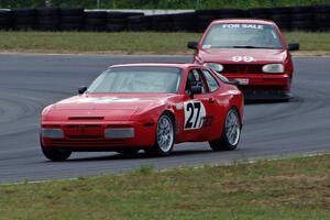 Matt Lawson's ITE-2 Porsche 944 and Brent Carlson's ITJ VW Golf