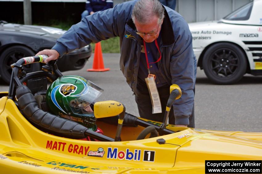 Matt Gray in his Spec Racer Ford