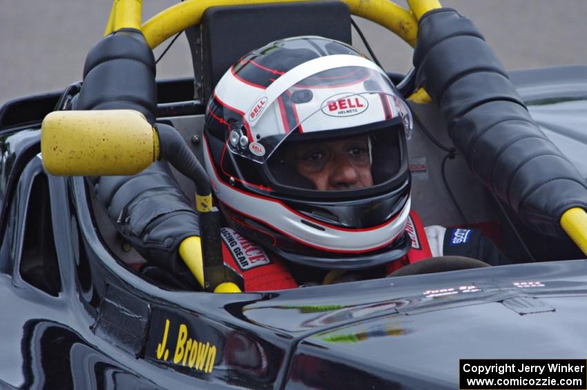 John Brown, Jr. in his Spec Racer Ford