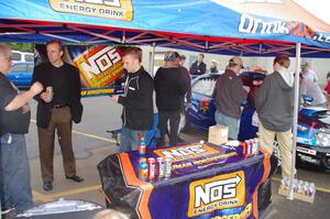 NOS was on hand giving away freebies at Rallyfest.