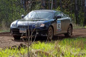 The Derek McCorison / Paul Johansen Hyundai Tiburon on stage three.