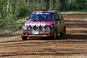 The John Kimmes / Greg Smith VW GTI on stage four.