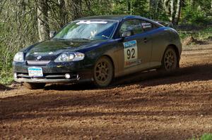 The Derek McCorison / Paul Johansen Hyundai Tiburon on stage four.