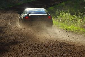 The Derek McCorison / Paul Johansen Hyundai Tiburon drifts through a sweeper on stage four.