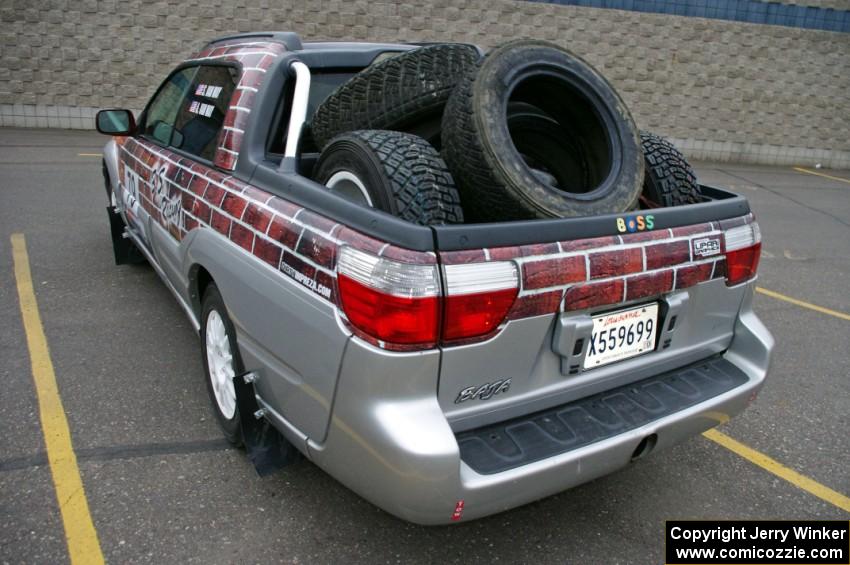 The Sullivan Van Way / Angela Van Way Subaru Brat was on display, but did not compete.