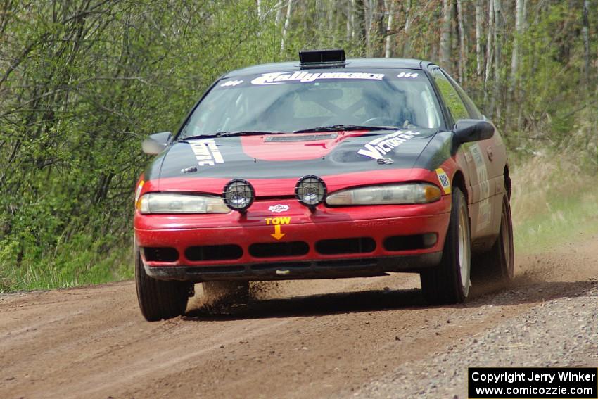 The Erik Hill / Dave Parps Eagle Talon at speed on stage one.