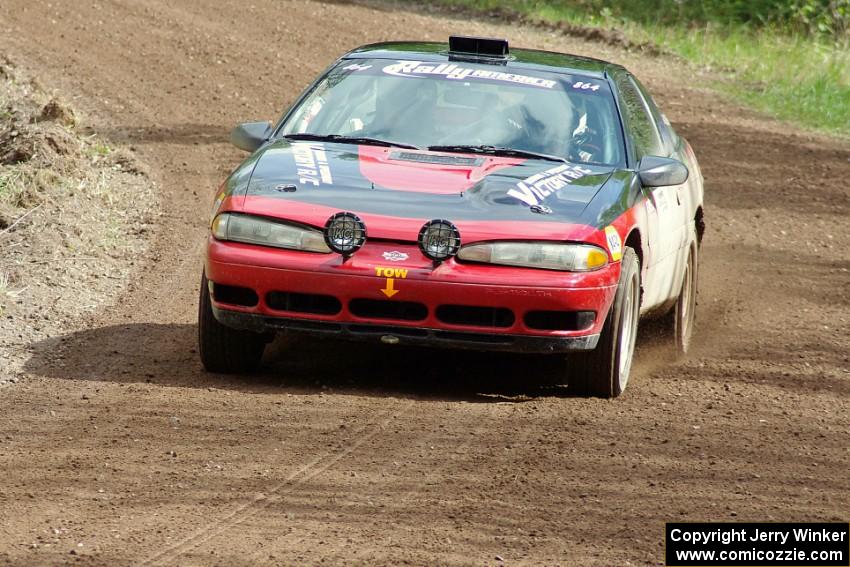 Erik Hill / Dave Parps drift their Eagle Talon out of a sweeper on stage two.