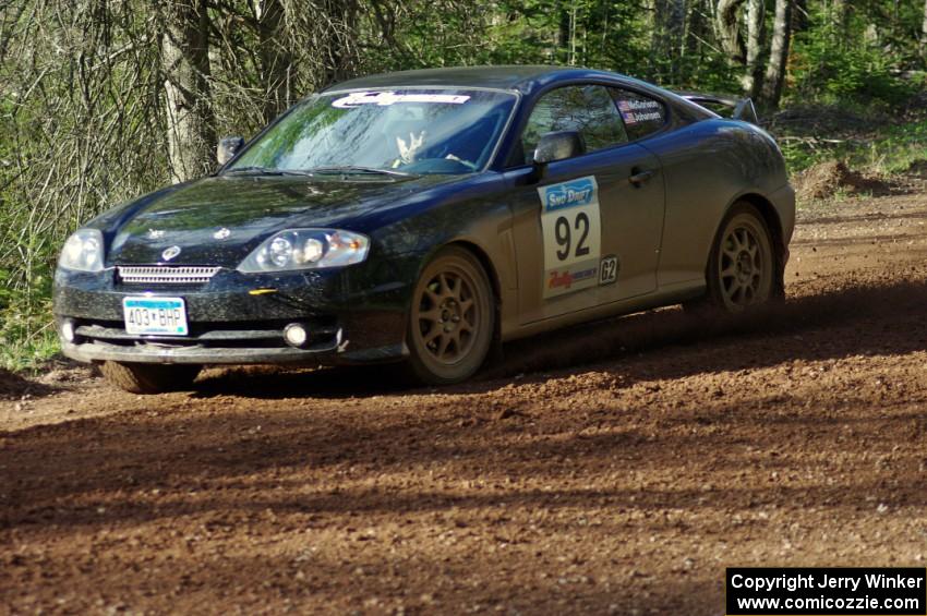 The Derek McCorison / Paul Johansen Hyundai Tiburon on stage four.