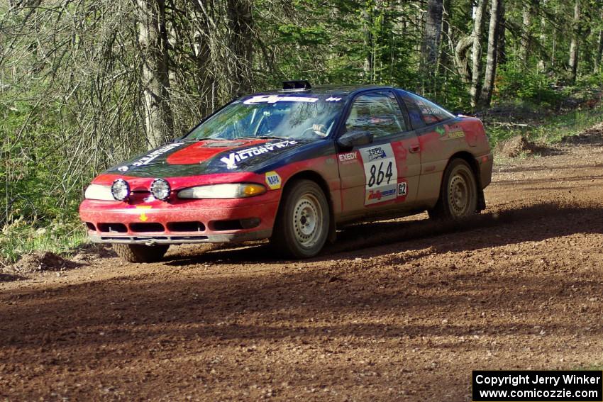 The Erik Hill / Dave Parps Eagle Talon	sets up for a sweeper on stage four.