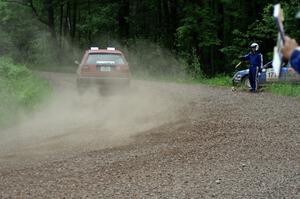 Brent Carlson / Mark Utecht VW GTI on SS3. They couldn't stop as the car was running rough.(2)