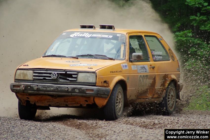 Chad Eixenberger / Colin Vickman VW Golf on SS2