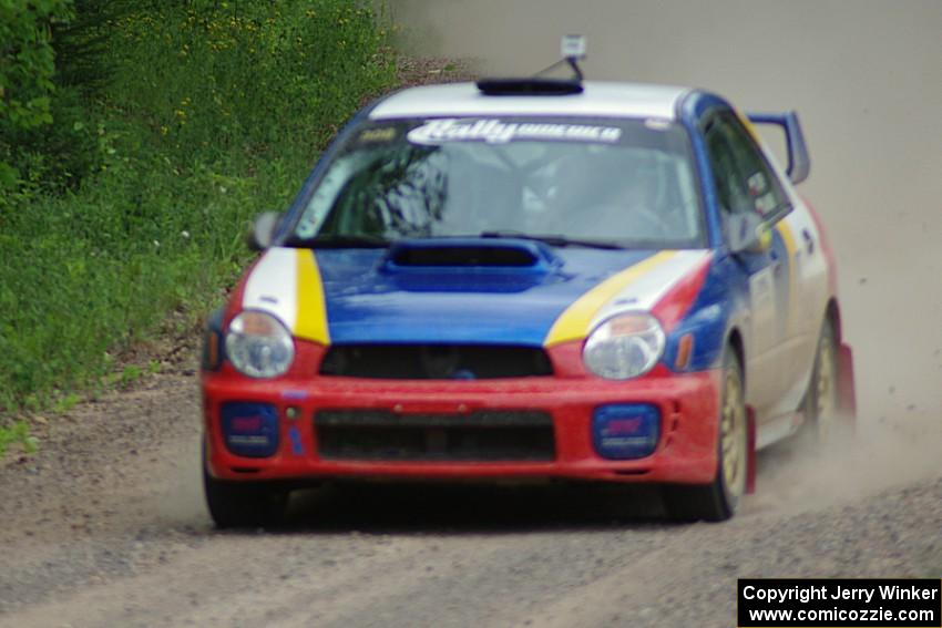 Janusz Topor / Michal Kaminski Subaru WRX STi on SS3