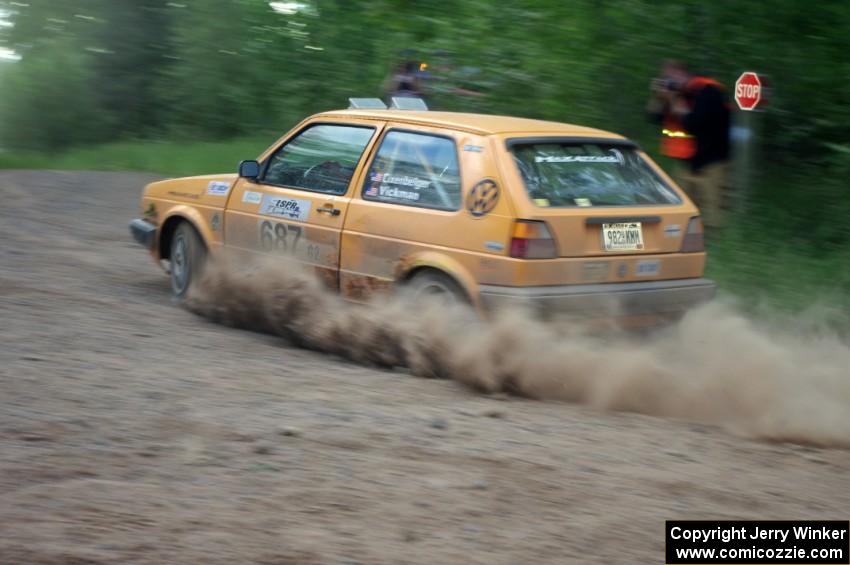 Chad Eixenberger / Colin Vickman VW Golf on SS6