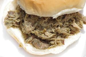 Mmmmmm... spicy pulled-pork sammich!