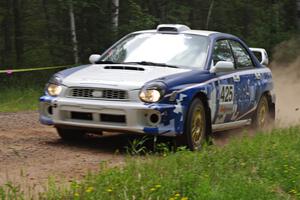 Adam Yeoman / Jordan Schulze Subaru Impreza on SS1