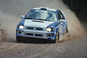 Adam Yeoman / Jordan Schulze Subaru Impreza on SS2