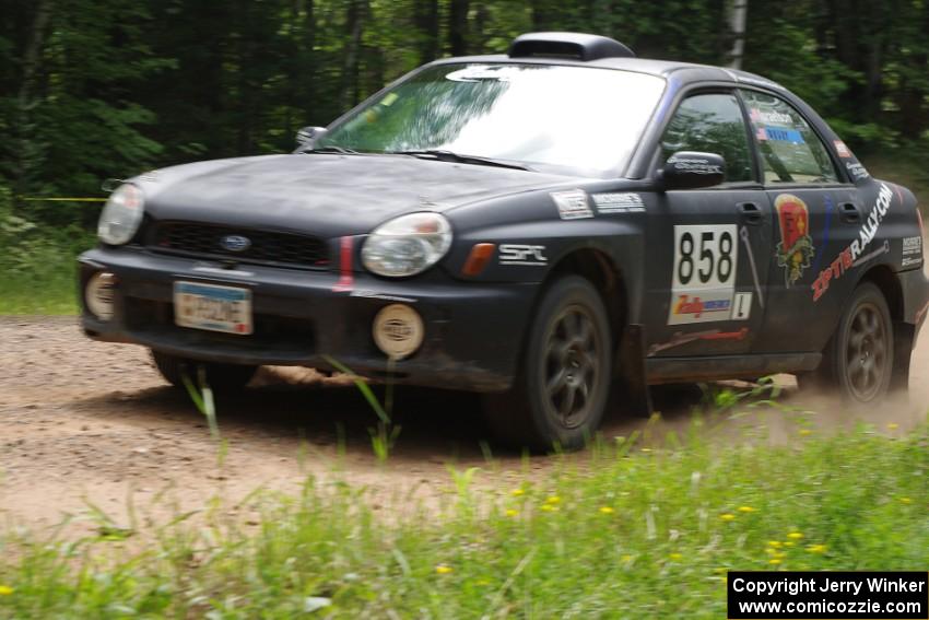 Anthony Israelson / Dan Drury Subaru Impreza on SS1