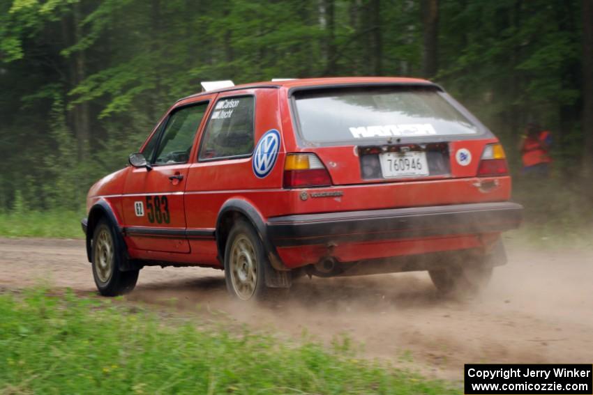 Brent Carlson / Mark Utecht VW GTI on SS1