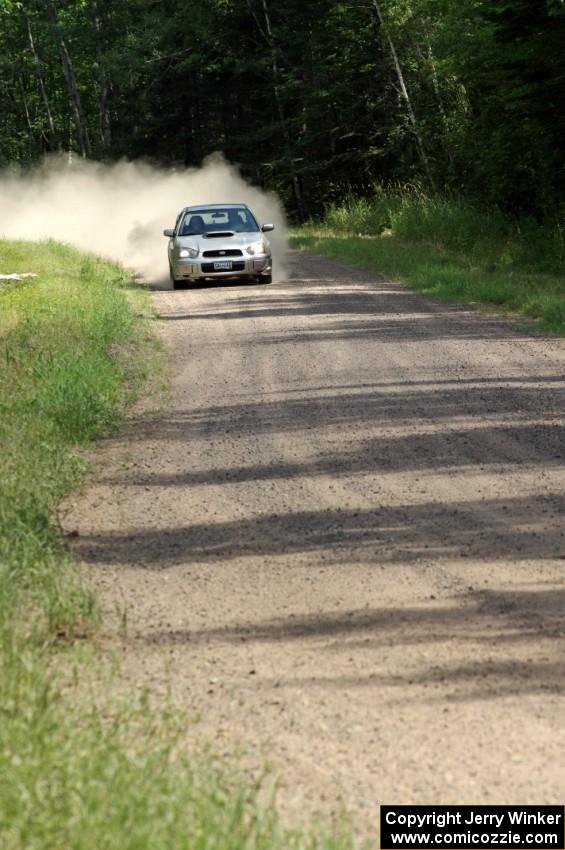 Breon and Linda Nagy drove their Subaru WRX as 'O' for the event.