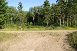 View of Kabekona Trail leading onto Parkway Forest Rd.