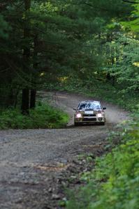 Dave Hintz / Doug Chase in their Subaru WRX on SS1