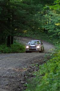 Dave Hintz / Doug Chase in their Subaru WRX on SS1