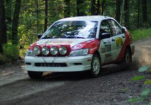 Jan Zedril / Jody Zedril in their Mitsubishi Lancer ES on SS1