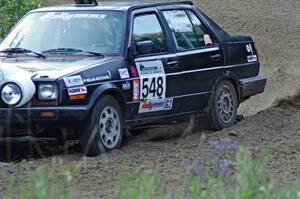 Matt Bushore / Andy Bushore in their VW Jetta on SS1