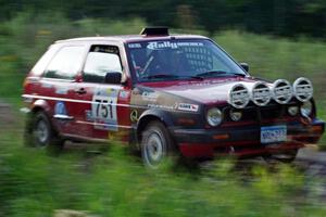 John Kimmes / Greg Smith in their VW GTI on SS1