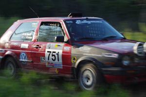 John Kimmes / Greg Smith in their VW GTI on SS1