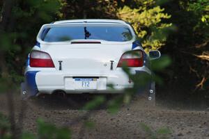 Adam Yeoman / Jordan Schulze in their Subaru Impreza on SS1