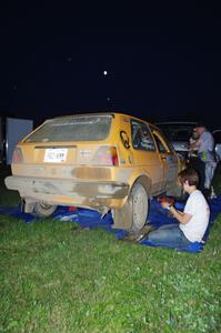 Chad Eixenberger / Kim DeMotte VW GTI at Friday's service.